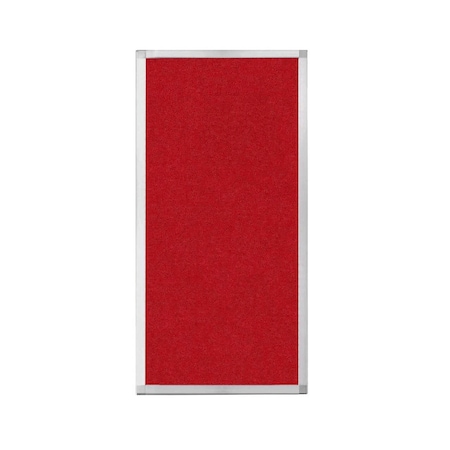 Versare Hush Panel Configurable Cubicle Partition 2' x 4' Red Fabric 1850221